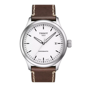 Tissot Gent XL Swissmatic T116.407.16.011.00 - cinturino marrone - cassa acciaio - quadrante bianco con datario